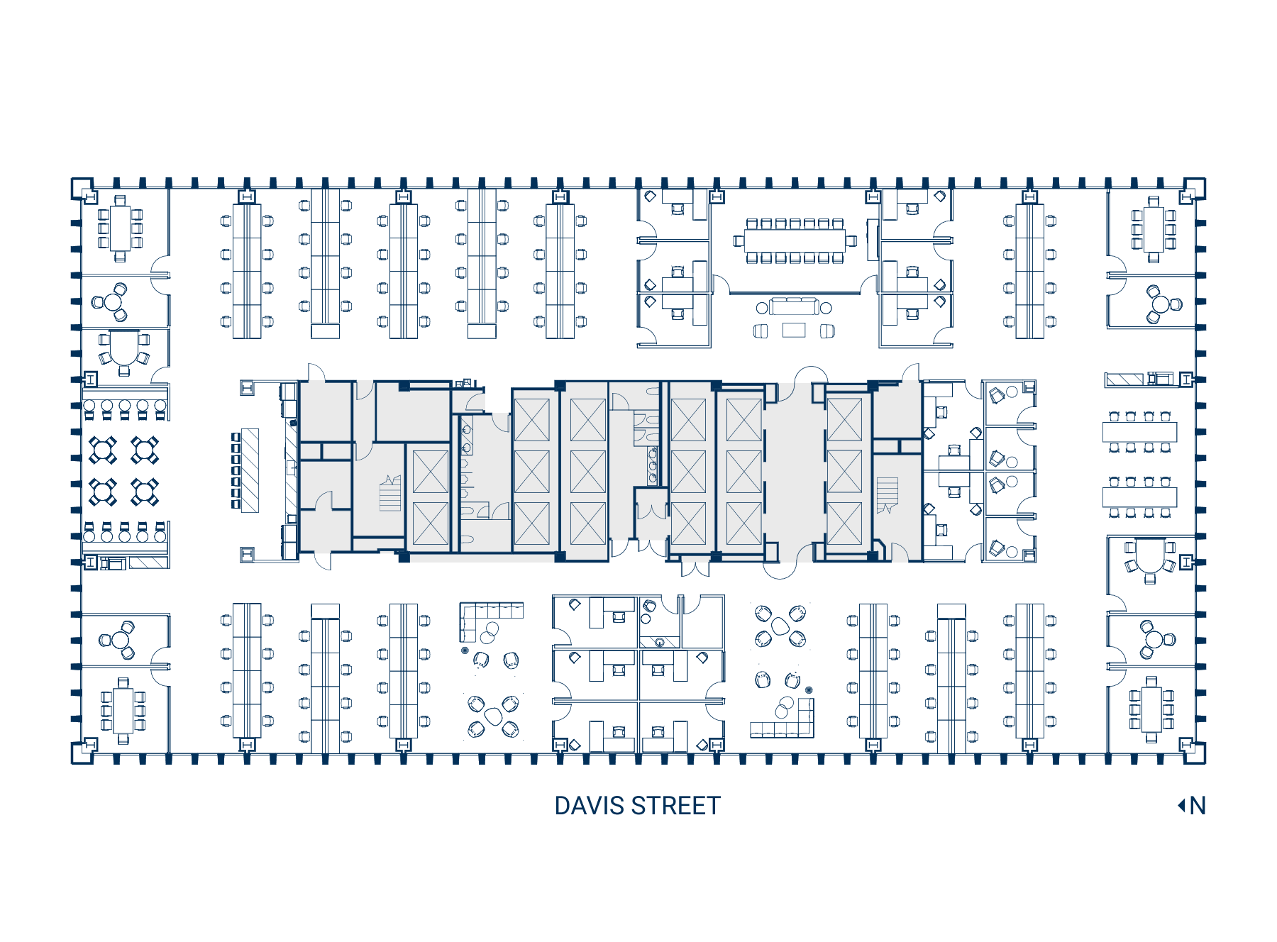 Floor 4 Suite 400 Floor Plan - Open Office