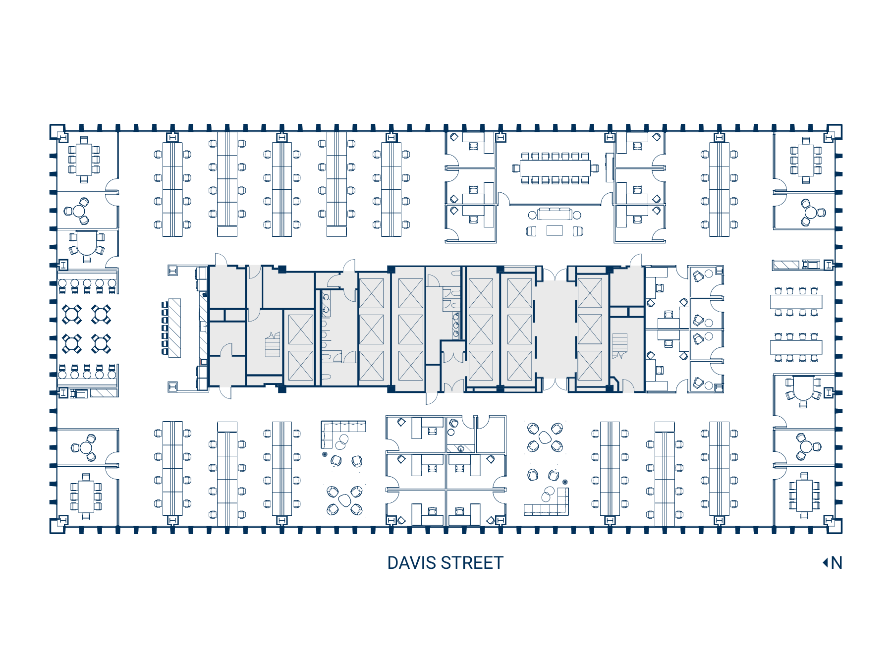 Floor 5 Suite 500 Floor Plan - Open Office